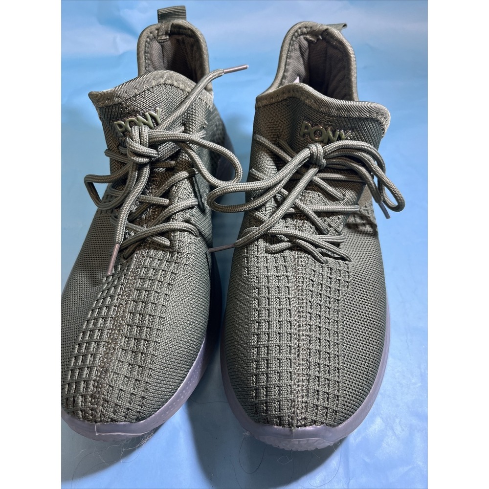 PONY Base Mens Sneakers Size 8 Olive Green Slip On Athletic Shoes PP1-BASE-MENS
